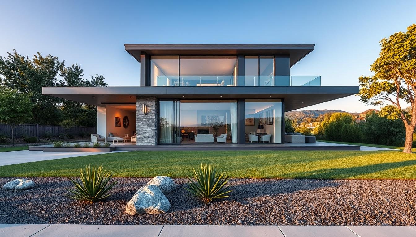 בית מודרני עם עיצוב יוקרתי