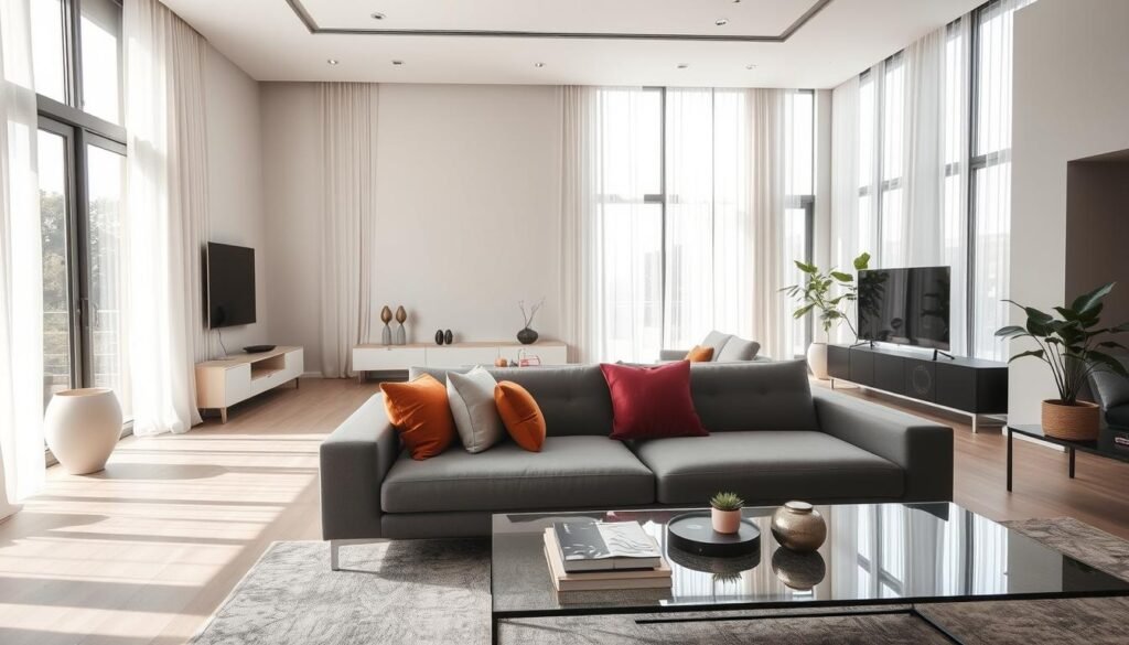 סלון מודרני זוהר