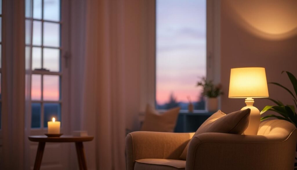 תאורה רכה ליצירת שלווה